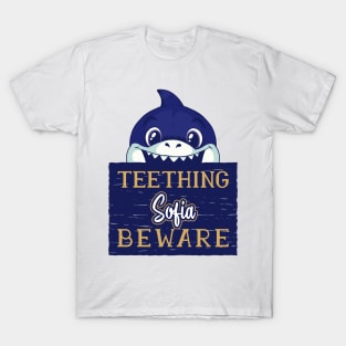 Sofia - Funny Kids Shark - Personalized Gift Idea - Bambini T-Shirt